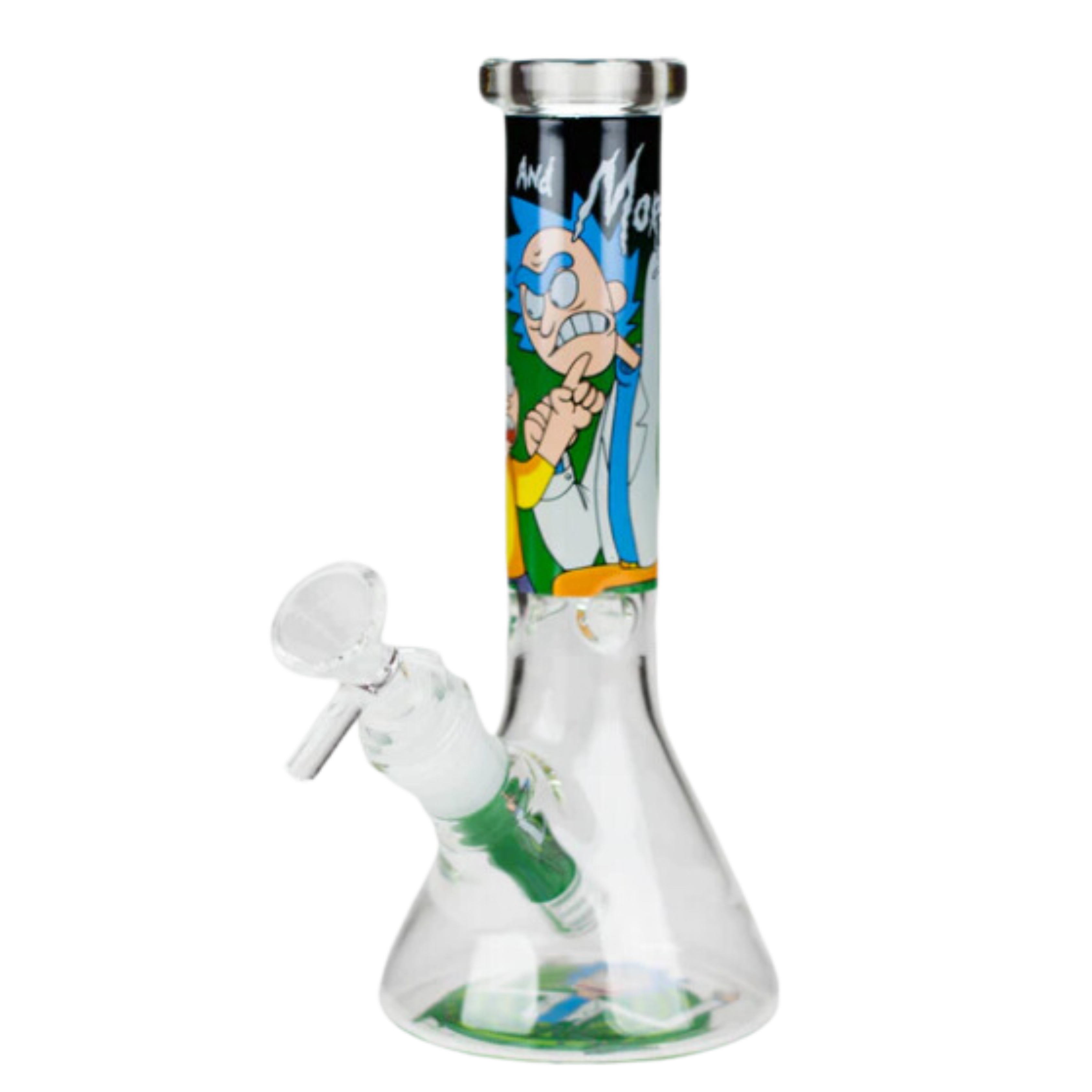 Glow-in-the-Dark 8" Rick & Morty Glass Bong