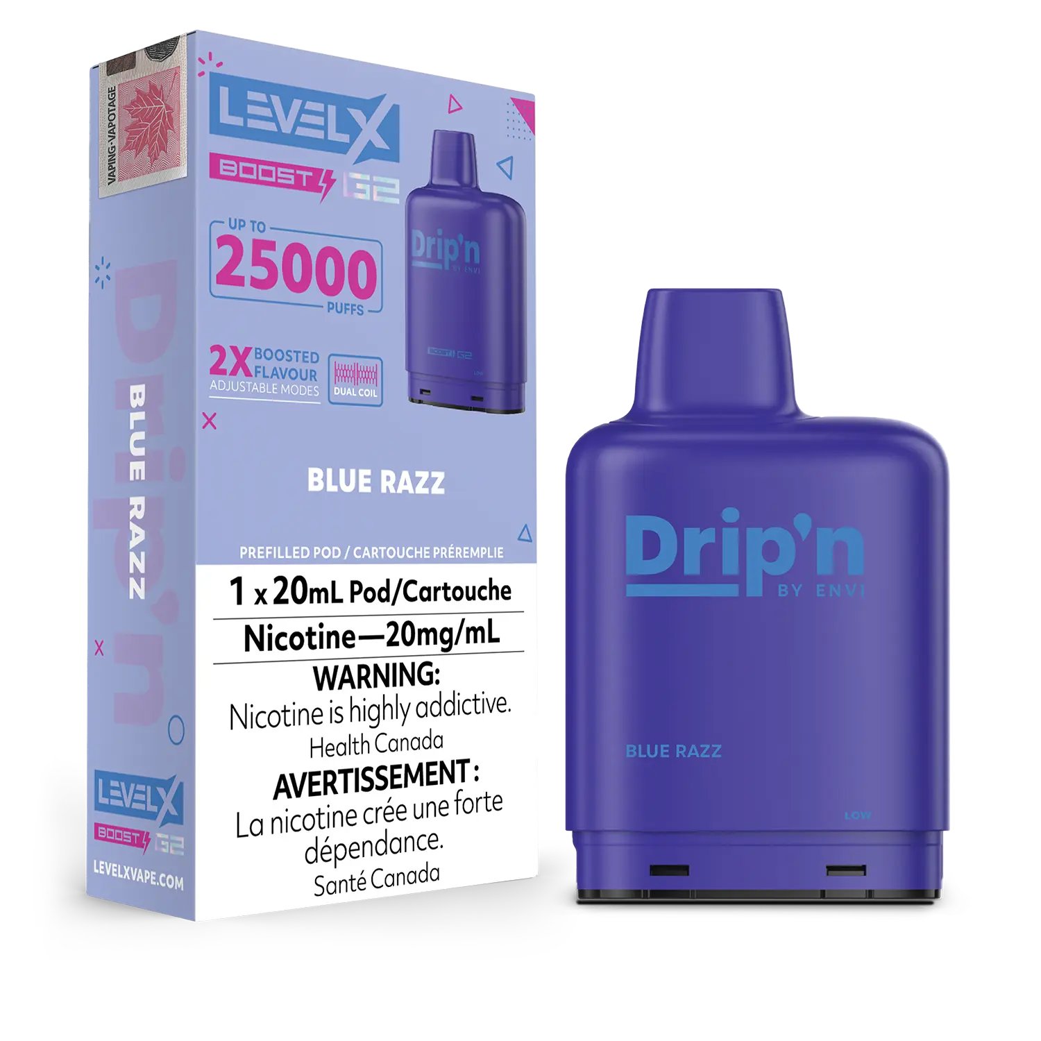 Level X Drip'n Boost G2 25K Disposable Vape Pods