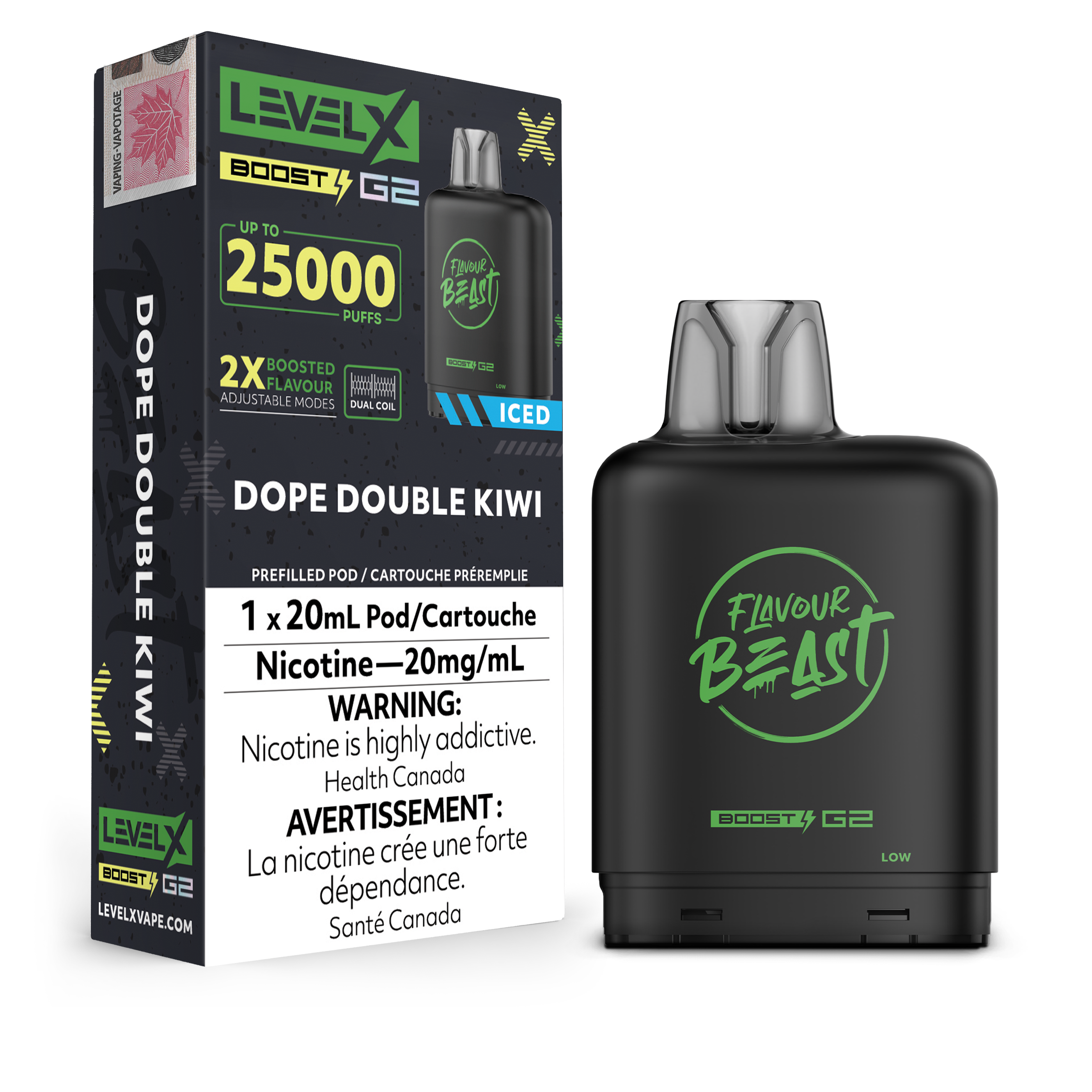 Flavour Beast Level X 25K G2 Boost Disposable Vape Pods