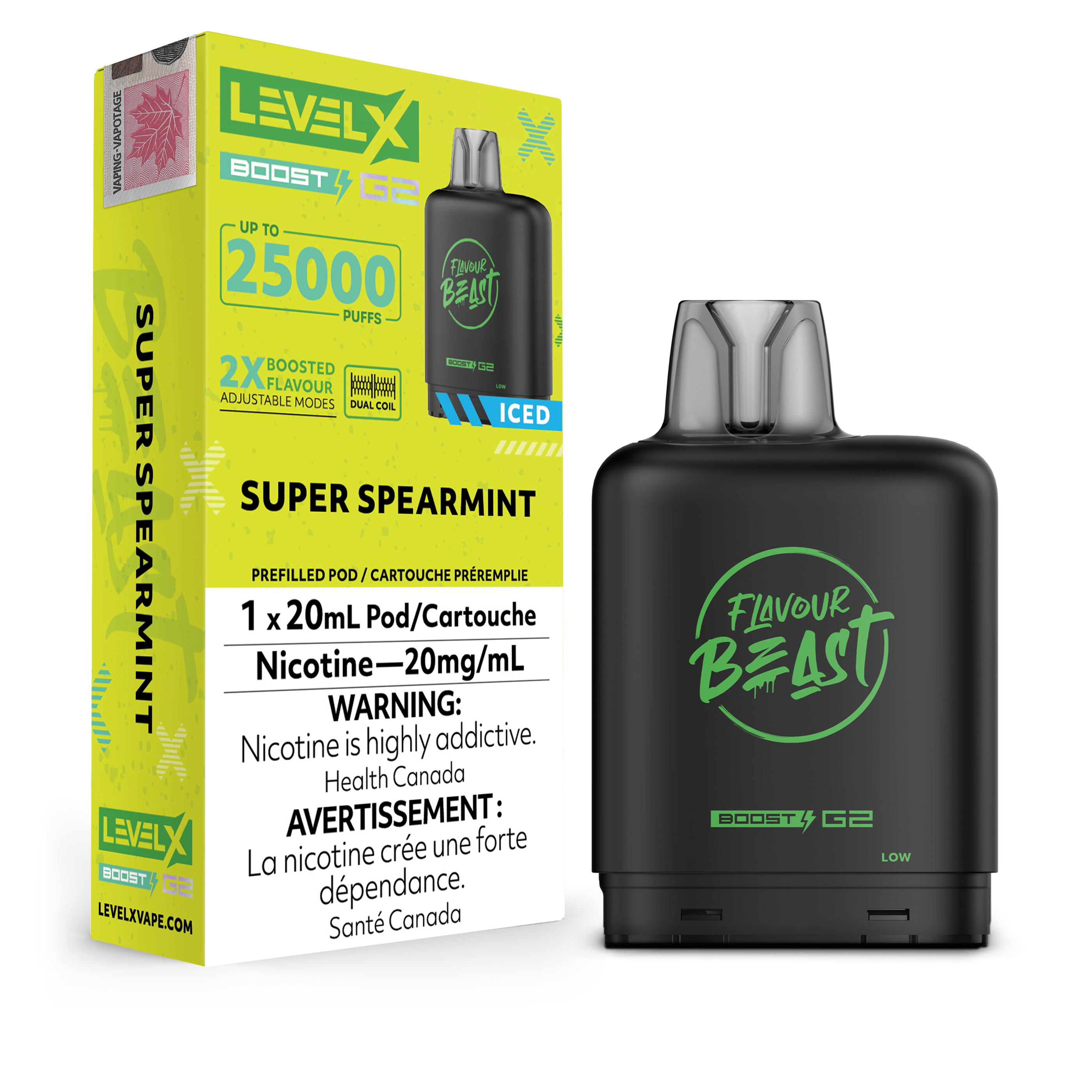 Flavour Beast Level X 25K G2 Boost Disposable Vape Pods