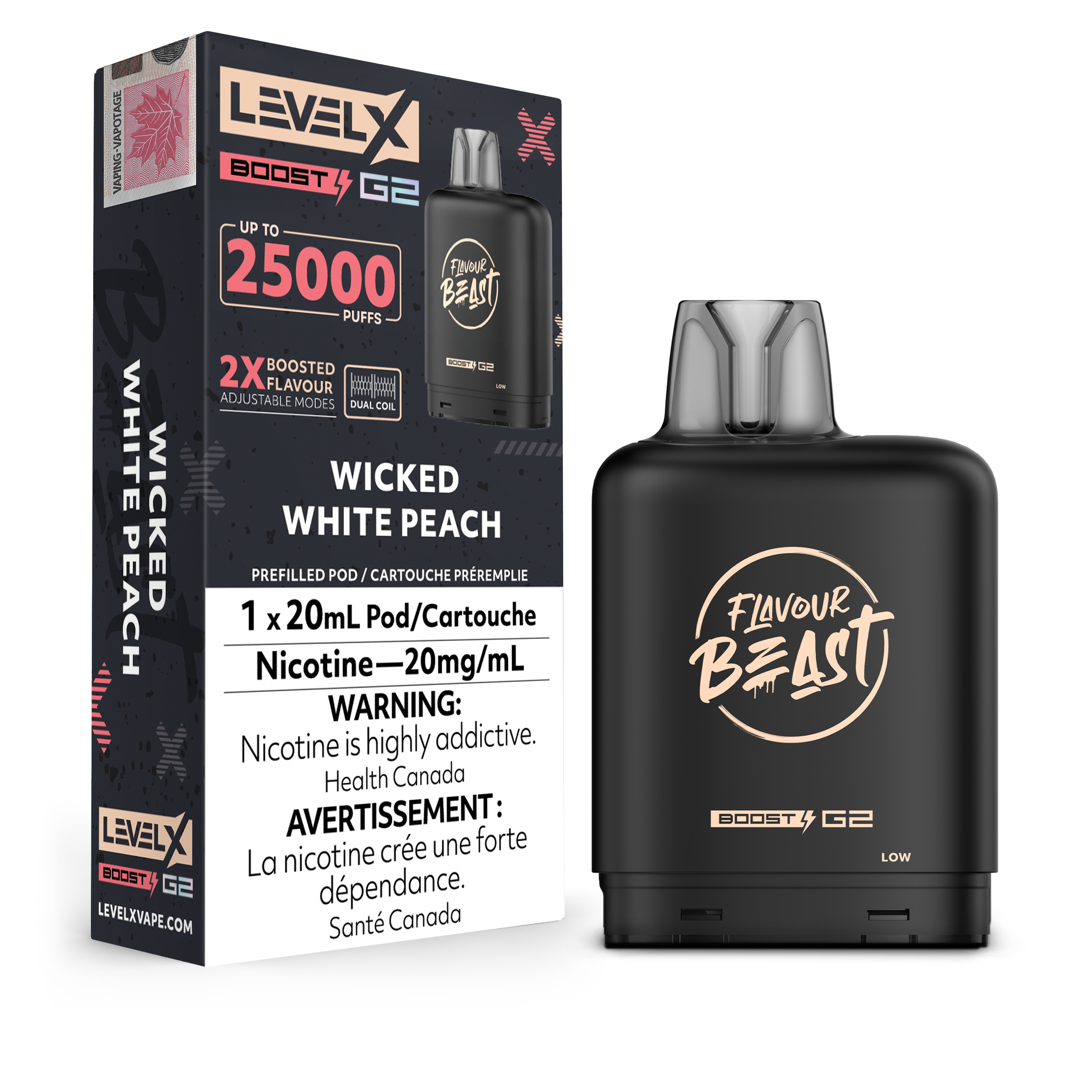 Flavour Beast Level X 25K G2 Boost Disposable Vape Pods