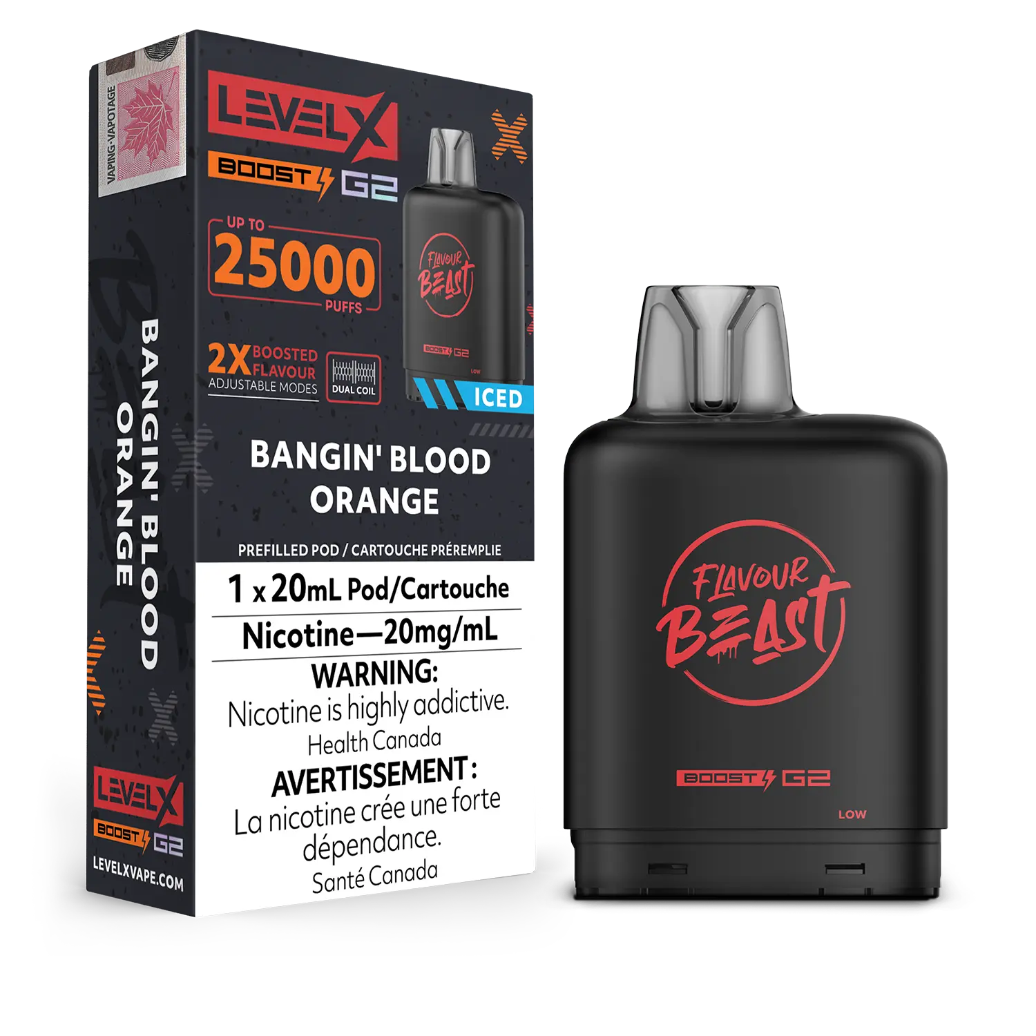 Flavour Beast Level X 25K G2 Boost Disposable Vape Pods