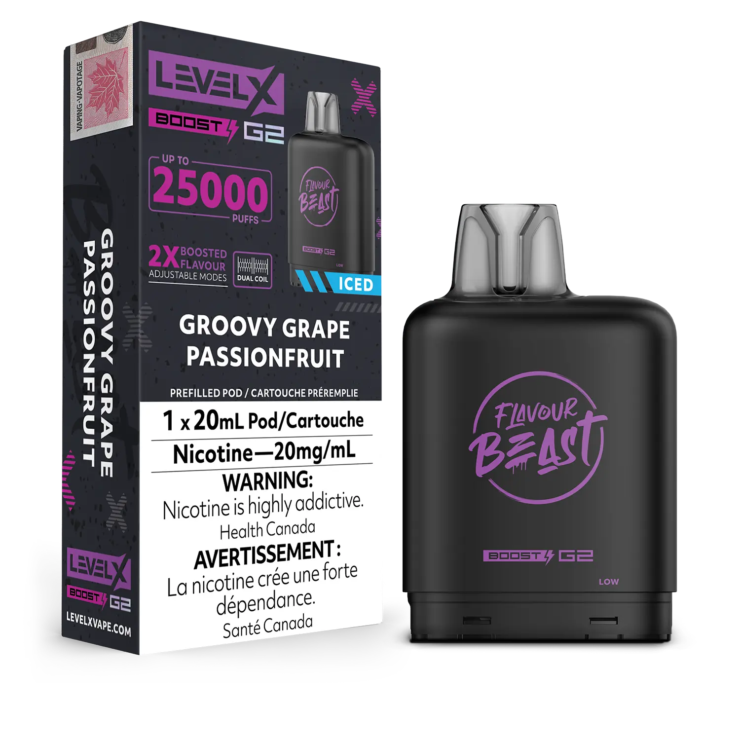 Flavour Beast Level X 25K G2 Boost Disposable Vape Pods