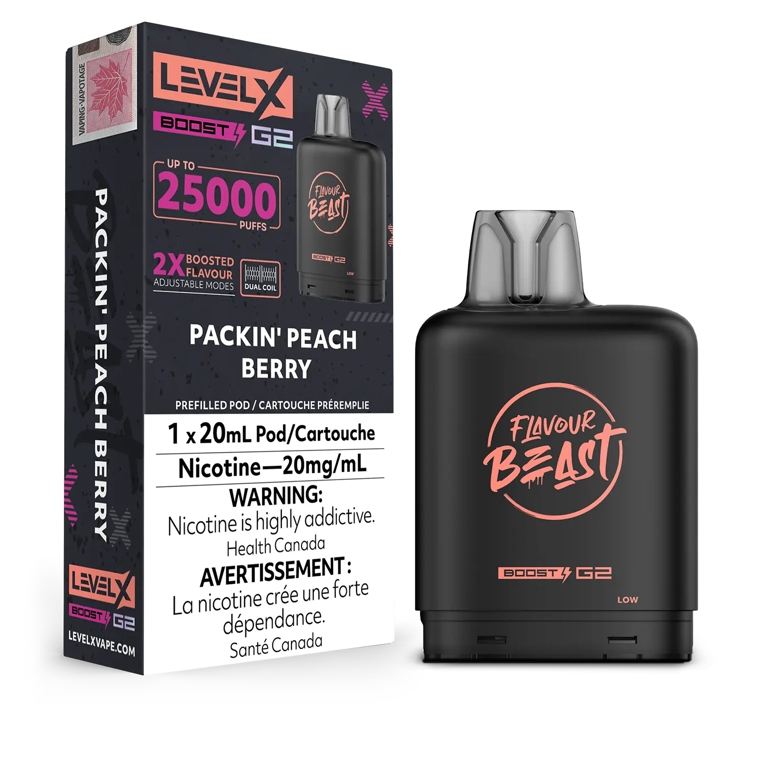 Flavour Beast Level X 25K G2 Boost Disposable Vape Pods