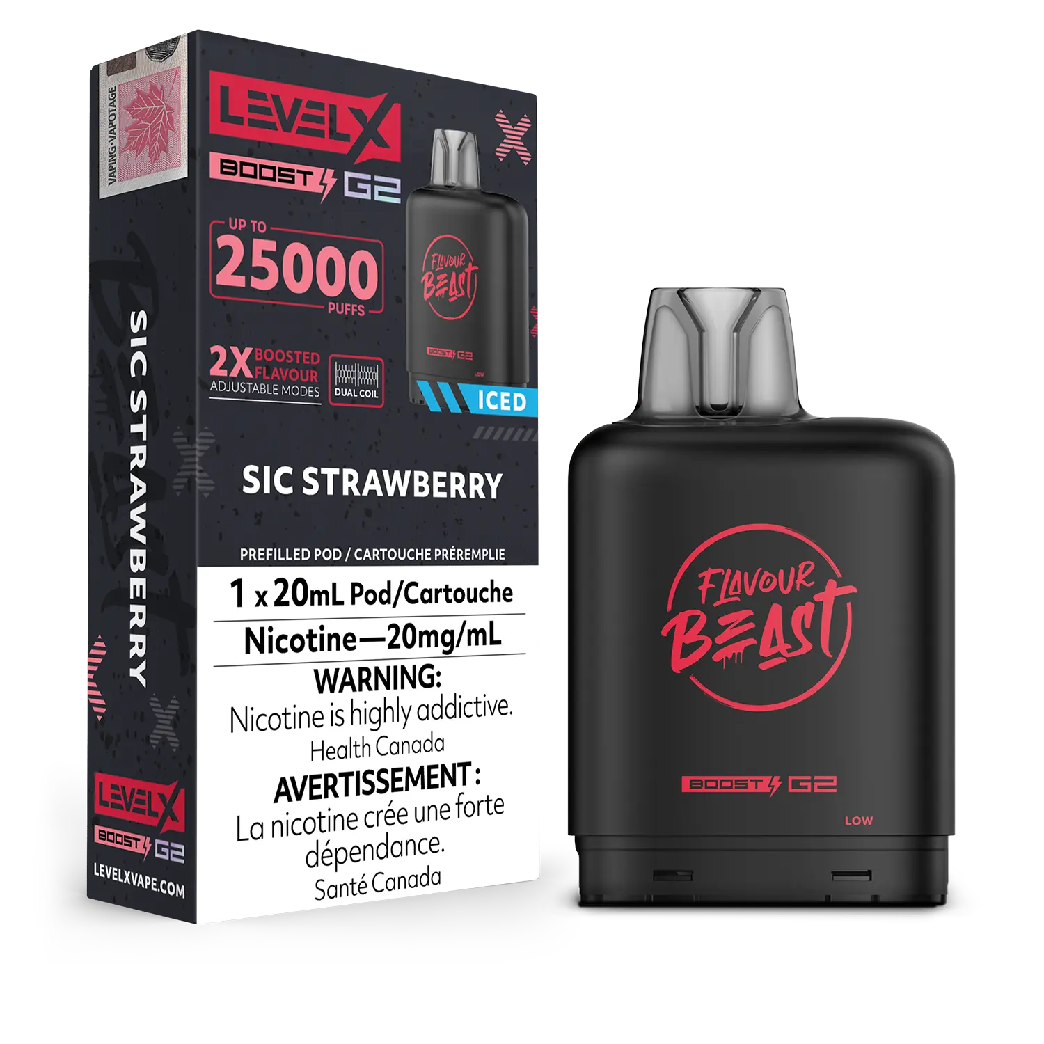 Flavour Beast Level X 25K G2 Boost Disposable Vape Pods