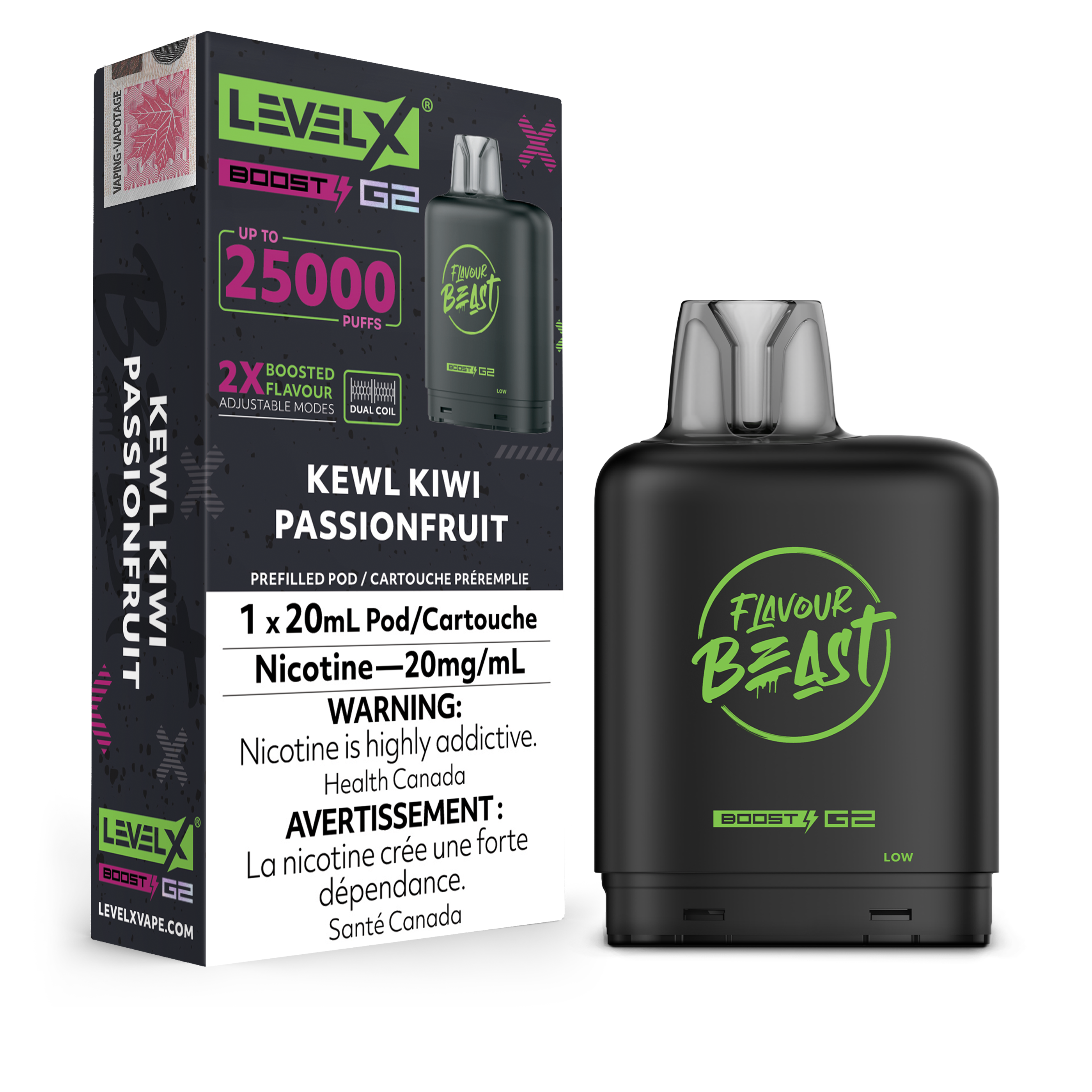 Flavour Beast Level X 25K G2 Boost Disposable Vape Pods