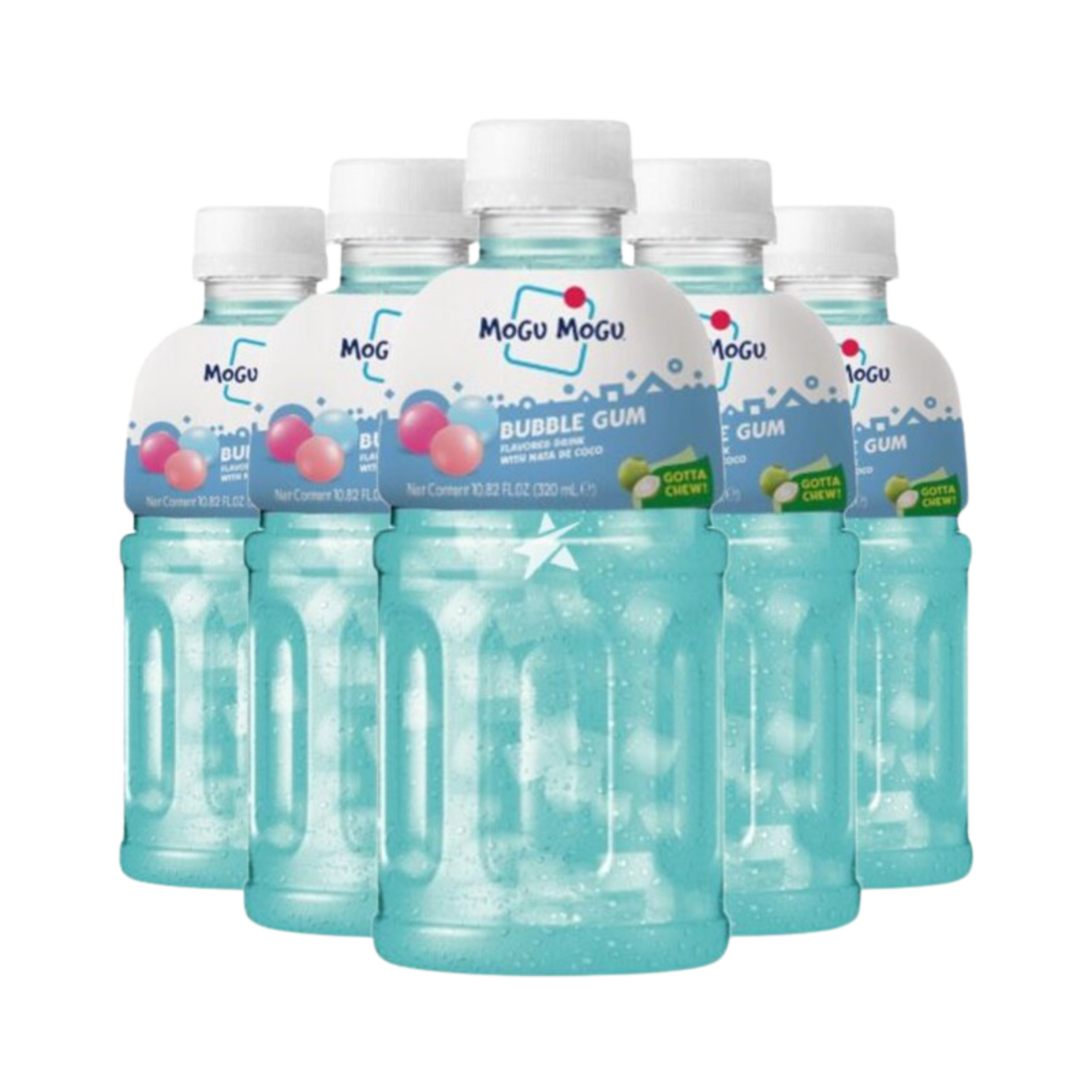 Mogu Mogu Bubble Gum Flavored Drink, 320mL