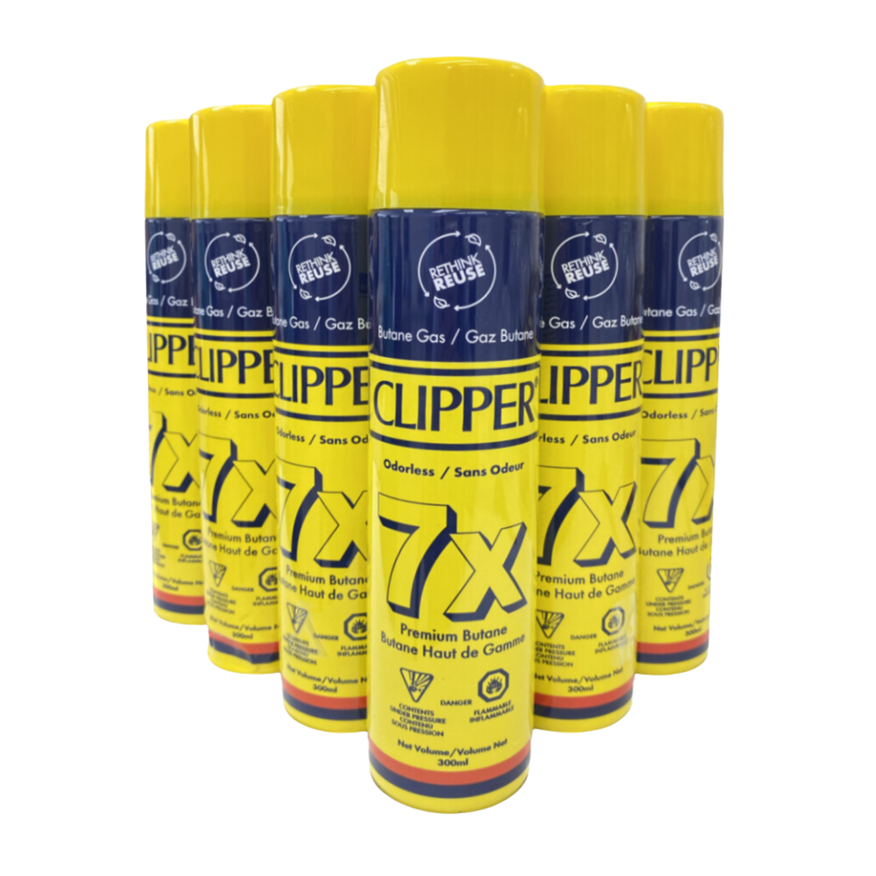 CLIPPER 7X Premium Butane, 300ml