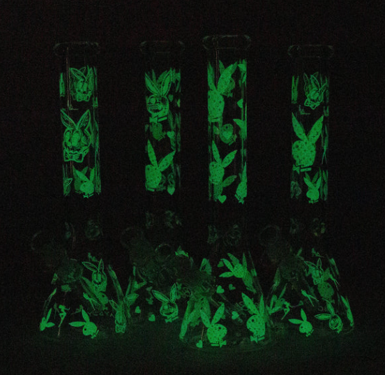 Glow-in-the-Dark 12" Glass Bunny Bong