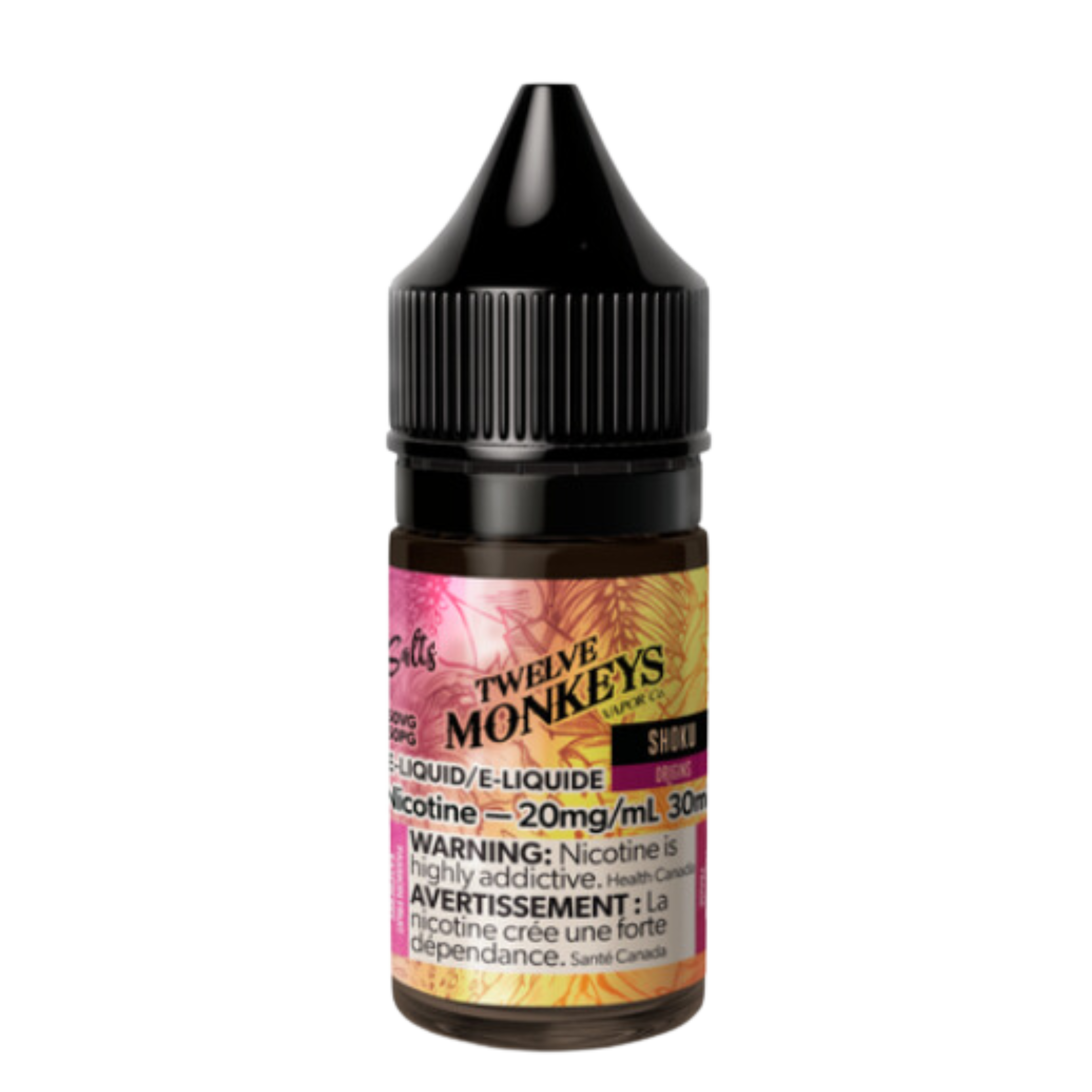 Twelve Monkeys Nic Salts, Vape Juice - 10 or 20mg/mL, 30ml