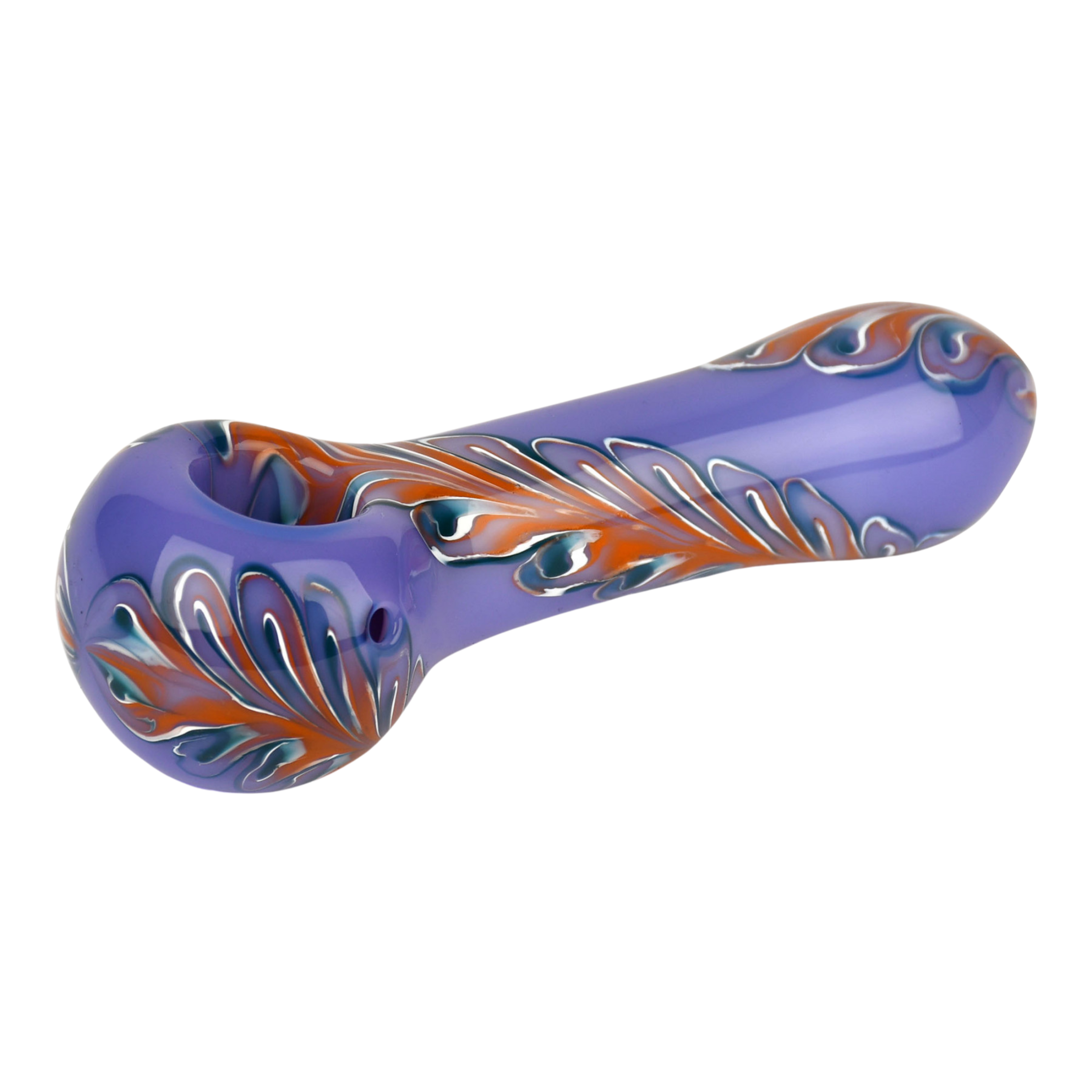 Red Eye Glass® 4.5" Purple Half Paisley Hand Pipe