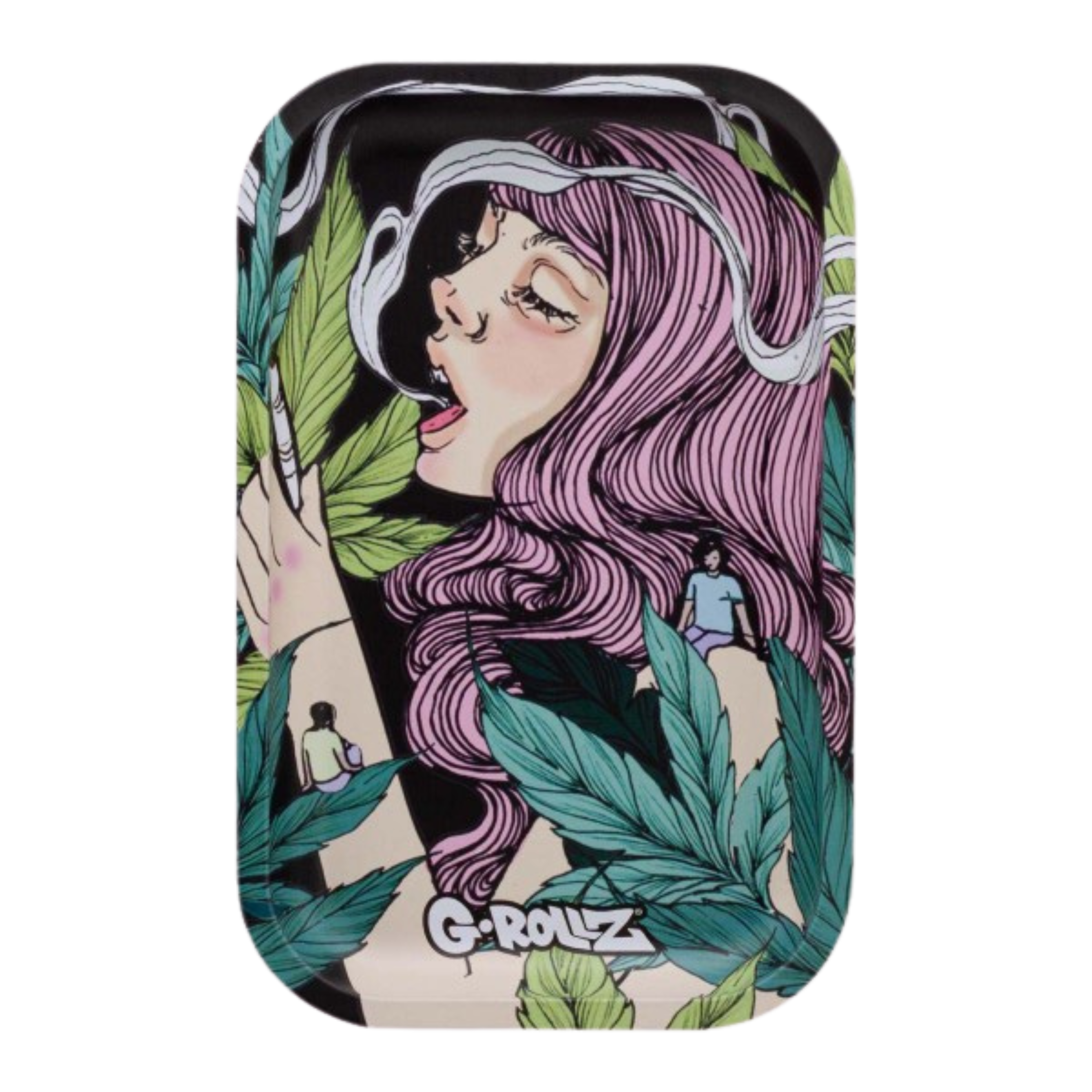 G-ROLLZ 'Colossal Dream' Medium Black Metal Rolling Tray