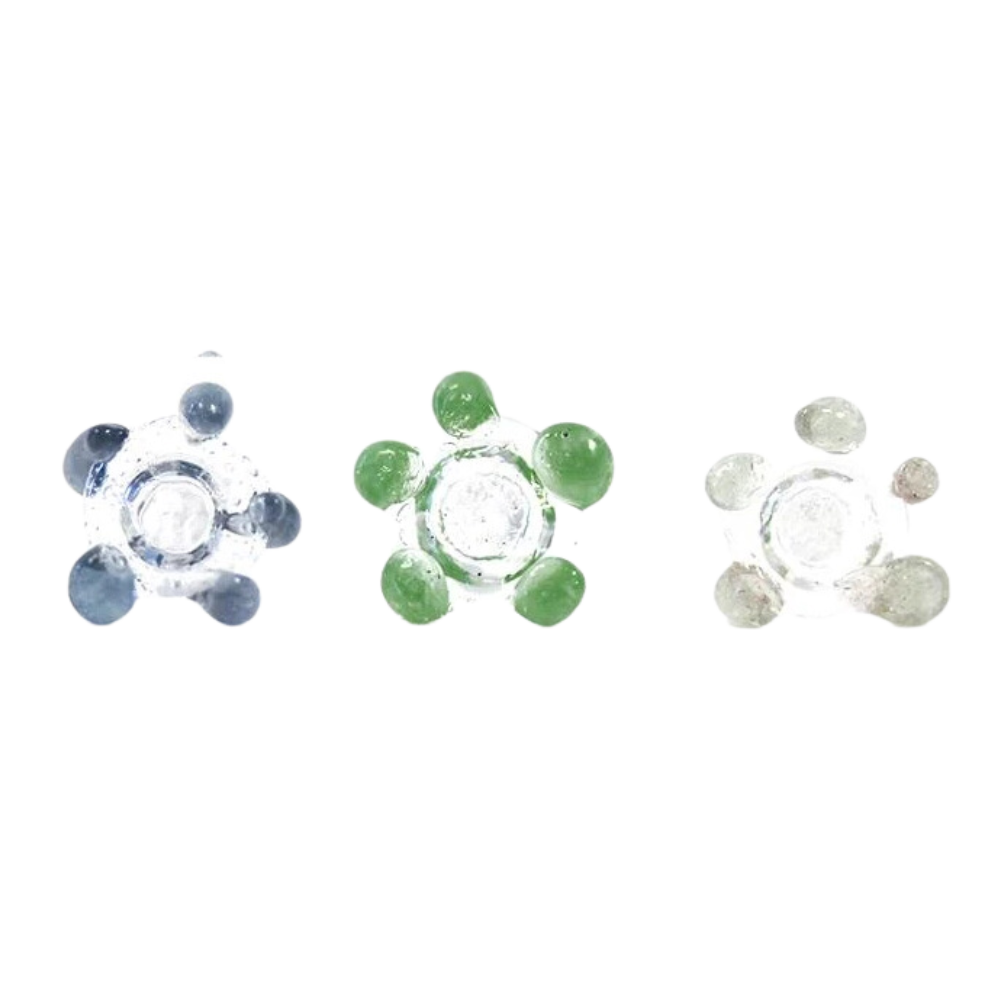 White Rhino Flower Glass Screens – Jar of 10