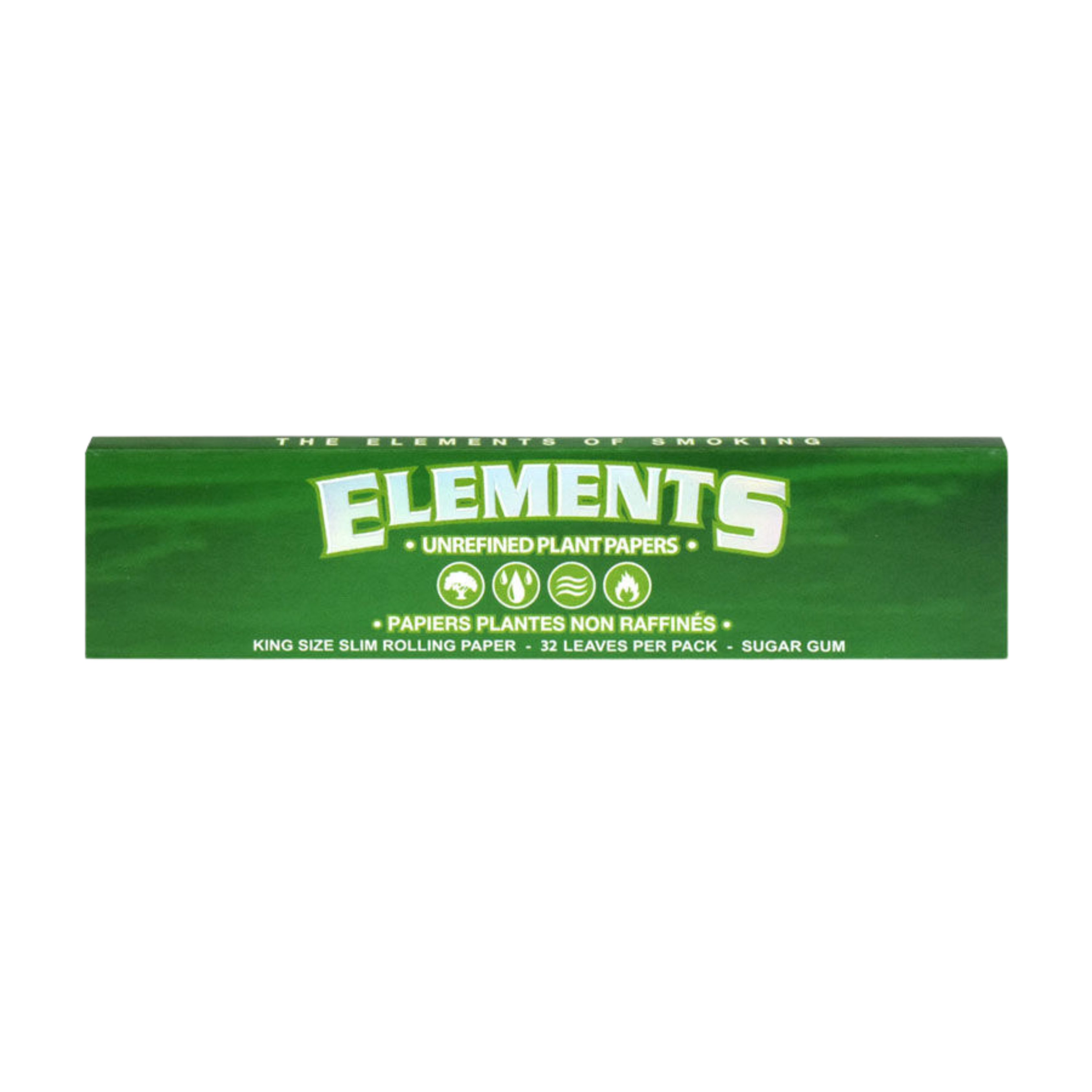 ELEMENTS Green King Slim Rolling Papers