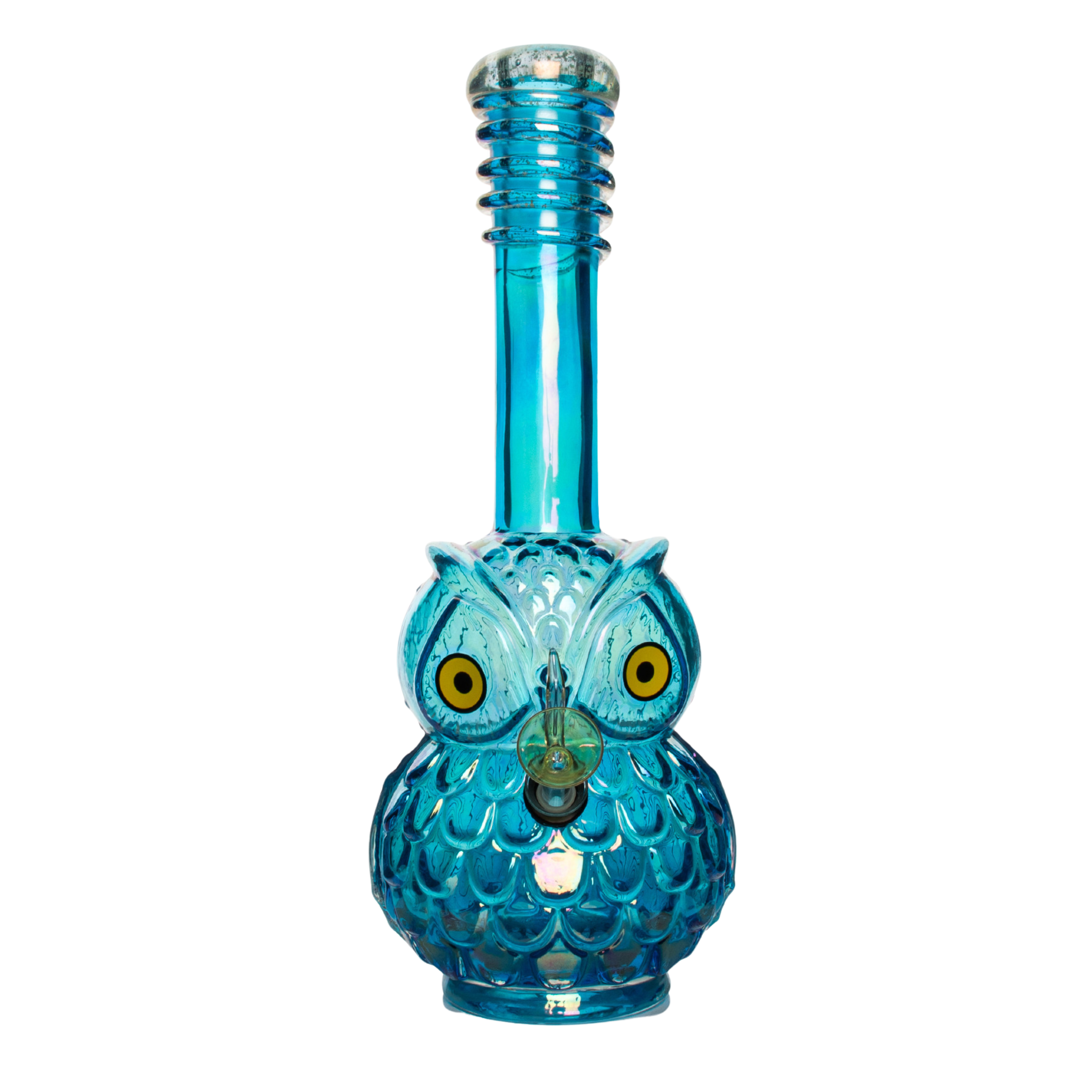 Retro Glass™ 12" Platinum Metallic Owl Tube